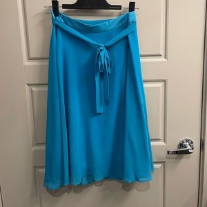 Ann Taylor Turquoise Midi Skirt - Size 6